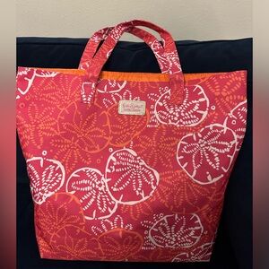 Lilly Pulitzer/ Estee Lauder Tote Pink/Orange bag
